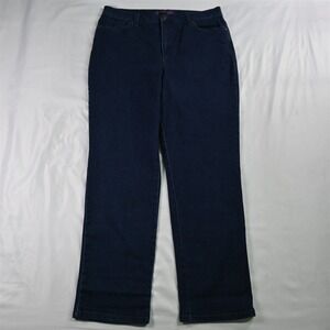Gloria Vanderbilt 14 Amanda Classic Taper Dark Rinse Stretch Denim‎ Womens Jeans